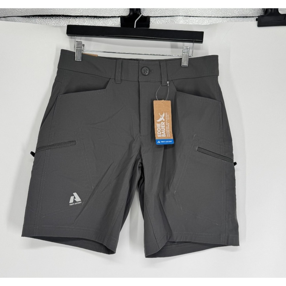 Eddie Bauer First Ascent Guide Pro Shorts Mens 32 Hiking Cargo 9" 9 Inch Inseam
